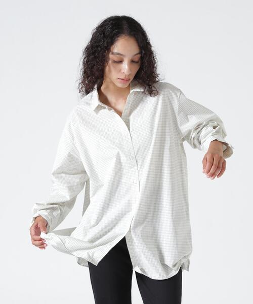 YENN(イエン)の「YENN(イエン)WIRED ONER SHIRT(シャツ/ブラウス・レディース・ブルー/ホワイト・F)」の3枚目の写真