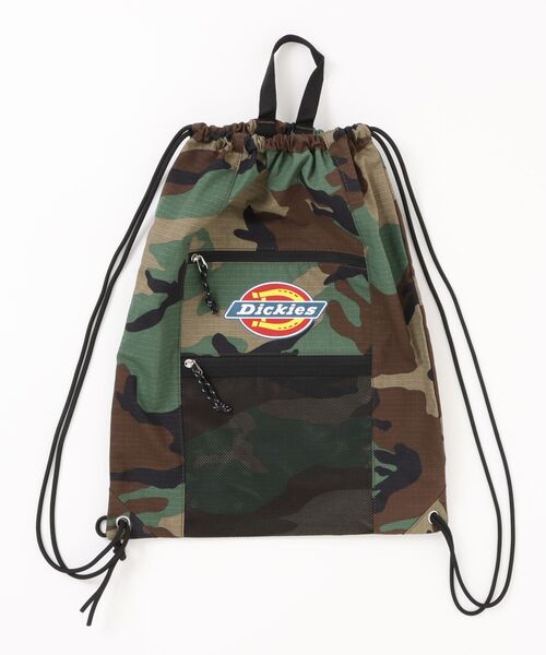 Dickies（ディッキーズ）の「【Dickies】DK ICON LOGO KANPSACK CAMO / ディッキーズ アイコンロゴ ナップサック カモ柄（バックパック/リュック・メンズ・チャコール/アーミー・FREE）」の2枚目の写真