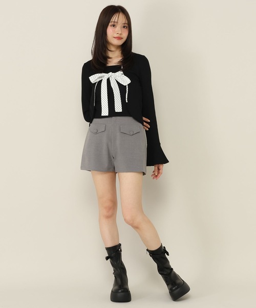 Heather(ヘザー)の「バイカラーリボンカットソー 1063894(Tシャツ/カットソー・レディース・グレー/ブラック/アイボリー・FREE)」の11枚目の写真