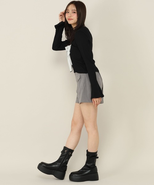 Heather(ヘザー)の「バイカラーリボンカットソー 1063894(Tシャツ/カットソー・レディース・グレー/ブラック/アイボリー・FREE)」の12枚目の写真