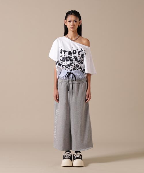 L.H.P（エルエイチピー）の「DeEVA/ディーヴァ/off-Shoulder Tee（Tシャツ/カットソー・レディース・ホワイト/ブラック・F）」の8枚目の写真