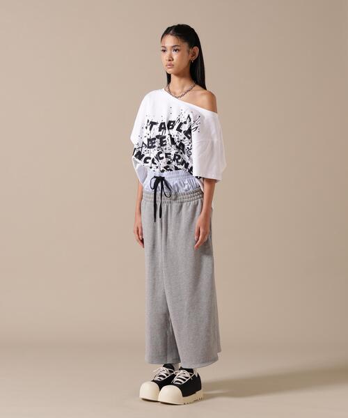 L.H.P（エルエイチピー）の「DeEVA/ディーヴァ/off-Shoulder Tee（Tシャツ/カットソー・レディース・ホワイト/ブラック・F）」の7枚目の写真