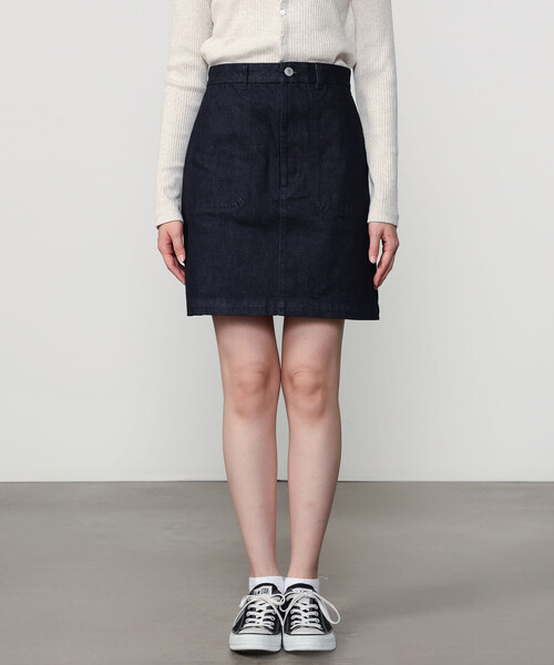 ORCIVAL（オーシバル）の「ORCIVAL | デニム ミニスカート INDIGO WOMEN（デニムスカート・レディース・ダークインディゴブルー・1）」の9枚目の写真