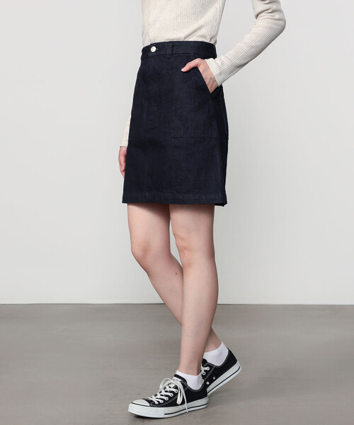 ORCIVAL（オーシバル）の「ORCIVAL | デニム ミニスカート INDIGO WOMEN（デニムスカート・レディース・ダークインディゴブルー・1）」の13枚目の写真