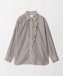 アシンメトリー フリル レギュラーシャツ