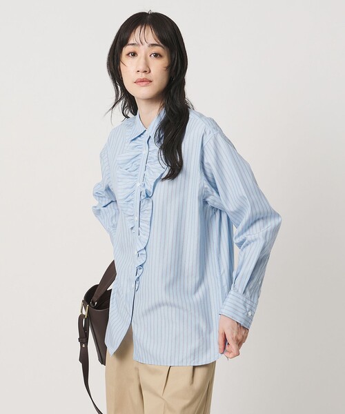 UNITED ARROWS(ユナイテッドアローズ)の「アシンメトリー フリル レギュラーシャツ(シャツ/ブラウス・レディース・その他2/その他1・FREE)」の6枚目の写真
