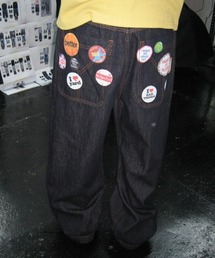 OY（オーワイ）の「『Openyard/オープンヤード』PINBOARD WIDE VOLUME PANTS/ピンボードワイドボリューム パンツ（デニムパンツ）」