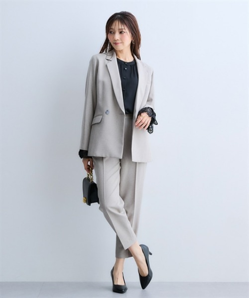 7days Life Styling(セブンデイズライフスタイリング)の「袖口レースバンドカラーギャザーブラウス(シャツ/ブラウス・レディース・ブラック/オフホワイト・M/L/LL/3L)」の8枚目の写真