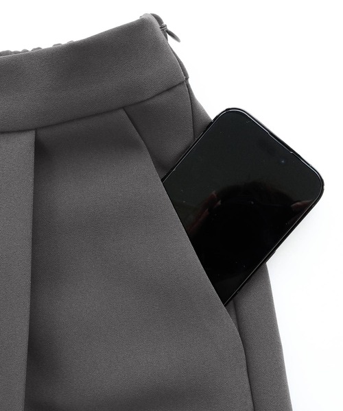 RUIRUE BOUTIQUE(ルイルエブティック)の「アシンメトリー リボン トップス セットアップ | パンツセットアップ・セレモニースーツ・ママスーツ・パンツスーツ・パンツドレス・パーティードレス・美脚パンツ・オケージョンセットアップ(パンツドレス・レディース・ブラック/ブルー/チャコール・M/S/L/LL)」の9枚目の写真