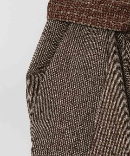 PBLIM(ページボーイリム)の「《UNISEX/セットアップ対応》タイスカーフツキスラックス(スラックス・レディース・チャコールグレー/ブラウン・MEDIUM/LARGE)」の6枚目の写真