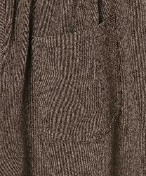 PBLIM(ページボーイリム)の「《UNISEX/セットアップ対応》タイスカーフツキスラックス(スラックス・レディース・チャコールグレー/ブラウン・MEDIUM/LARGE)」の8枚目の写真