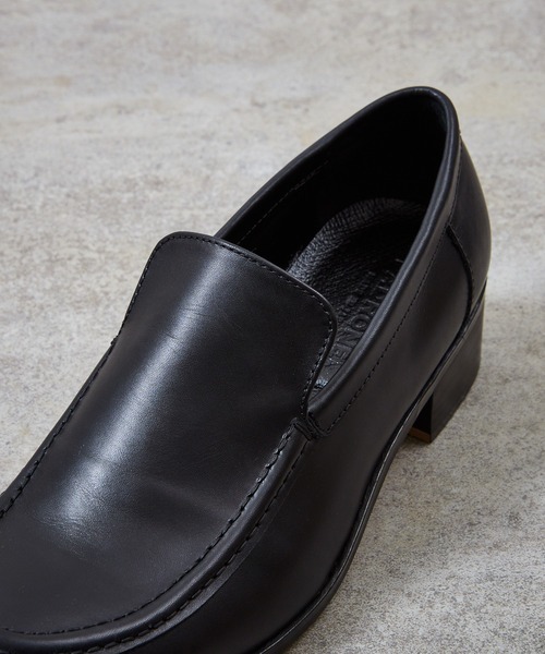 PADRONE（パドローネ）の「【PADRONE】BL Moccasin SHOES（モカシン/デッキシューズ・メンズ・ブラック・42/41）」の5枚目の写真