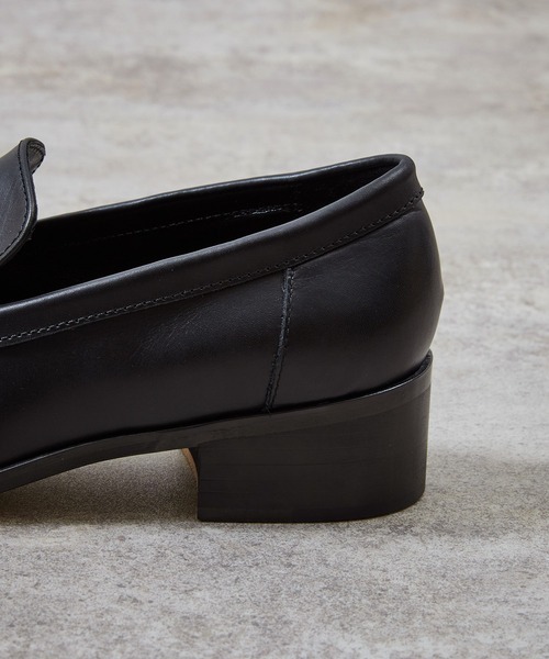 PADRONE（パドローネ）の「【PADRONE】BL Moccasin SHOES（モカシン/デッキシューズ・メンズ・ブラック・42/41）」の7枚目の写真