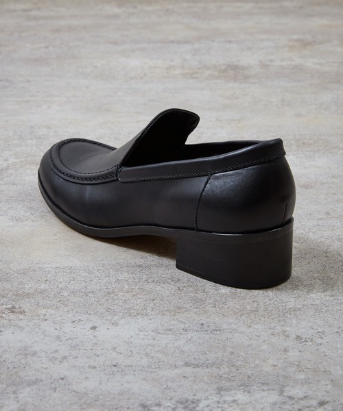 PADRONE（パドローネ）の「【PADRONE】BL Moccasin SHOES（モカシン/デッキシューズ・メンズ・ブラック・42/41）」の8枚目の写真