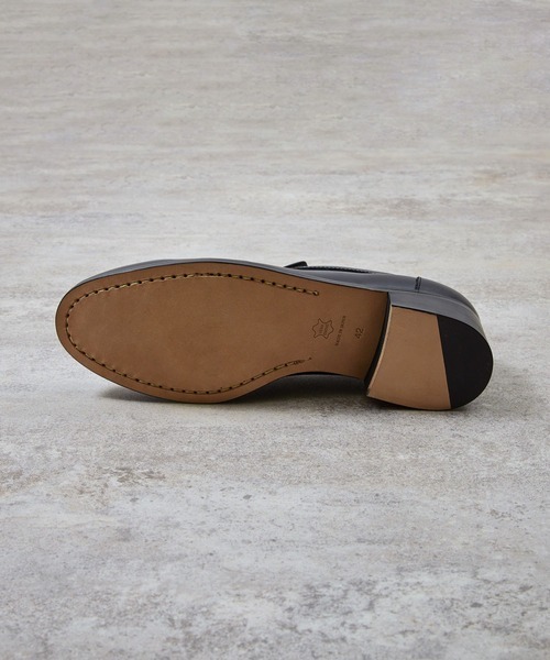 PADRONE（パドローネ）の「【PADRONE】BL Moccasin SHOES（モカシン/デッキシューズ・メンズ・ブラック・42/41）」の11枚目の写真