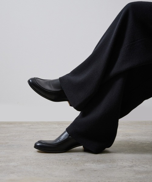 PADRONE（パドローネ）の「【PADRONE】BL Moccasin SHOES（モカシン/デッキシューズ・メンズ・ブラック・42/41）」の13枚目の写真