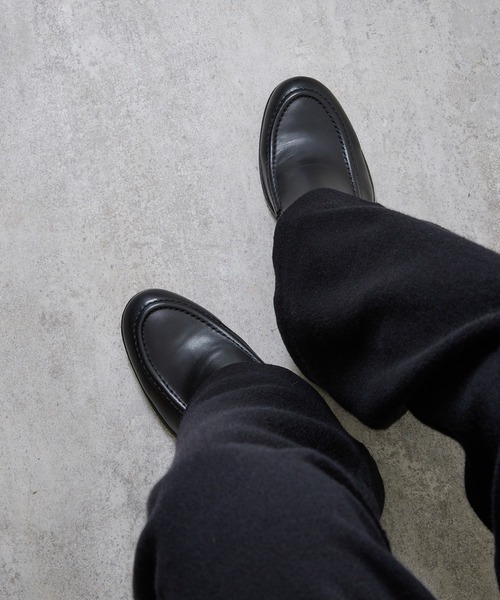 PADRONE（パドローネ）の「【PADRONE】BL Moccasin SHOES（モカシン/デッキシューズ・メンズ・ブラック・42/41）」の14枚目の写真