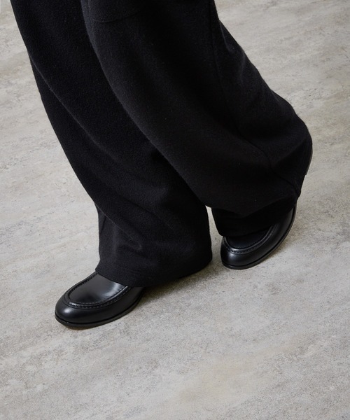 PADRONE（パドローネ）の「【PADRONE】BL Moccasin SHOES（モカシン/デッキシューズ・メンズ・ブラック・42/41）」の15枚目の写真