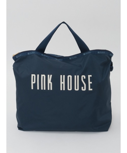 PINK HOUSE（ピンクハウス）の「PH ROYAL BERRY DELUXE ZIPTOP TOTE（トートバッグ・レディース・ネイビー/レッド・フリー）」の2枚目の写真