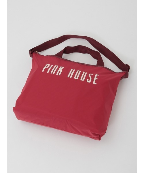 PINK HOUSE（ピンクハウス）の「PH ROYAL BERRY DELUXE ZIPTOP TOTE（トートバッグ・レディース・ネイビー/レッド・フリー）」の6枚目の写真