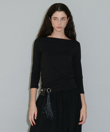 3/4 BASIC T-SHIRT, BLACK