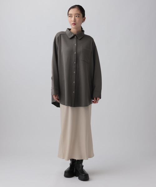 LEPSIM(レプシィム)の「ポンチボタンシャツチュニック 1068673(シャツ/ブラウス・レディース・ピンク/ネイビー/チャコールグレー/ブラウン・FREE)」の8枚目の写真