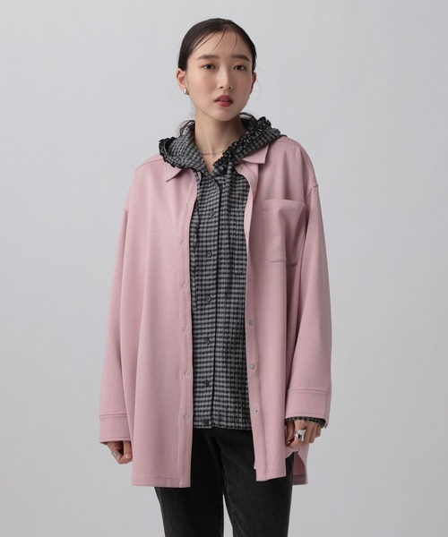 LEPSIM(レプシィム)の「ポンチボタンシャツチュニック 1068673(シャツ/ブラウス・レディース・ピンク/ネイビー/チャコールグレー/ブラウン・FREE)」の11枚目の写真