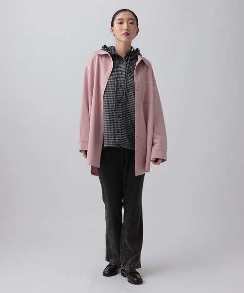 LEPSIM(レプシィム)の「ポンチボタンシャツチュニック 1068673(シャツ/ブラウス・レディース・ピンク/ネイビー/チャコールグレー/ブラウン・FREE)」の14枚目の写真