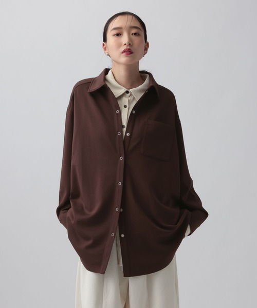 LEPSIM(レプシィム)の「ポンチボタンシャツチュニック 1068673(シャツ/ブラウス・レディース・ピンク/ネイビー/チャコールグレー/ブラウン・FREE)」の17枚目の写真