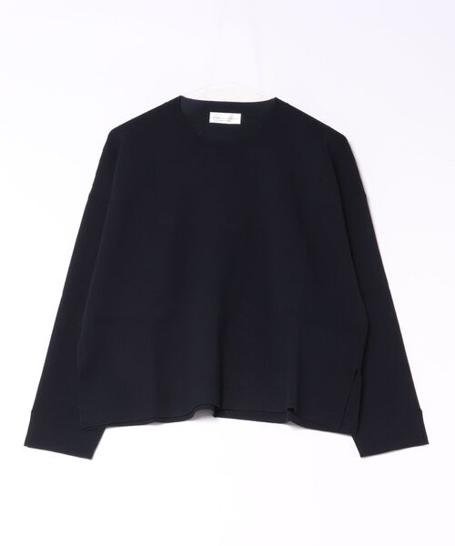 ROBERTO COLLINA（ロベルトコリーナ）の「roberto collina | ROUNDNECK SWEATER（ニット/セーター・レディース・ベージュ/ネイビー・XS）」の2枚目の写真
