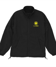 Ol' Basics（オール・ベーシックス） トラックジャケット リバーシブル 2WAY U.S.ARMY ロゴプリント ナイロン フリース トレーニングジャケット ナイロンジャケット ウインドブレーカー フリースジャケット アウター アメカジ ミリタリー メンズ レディース ユニセックス