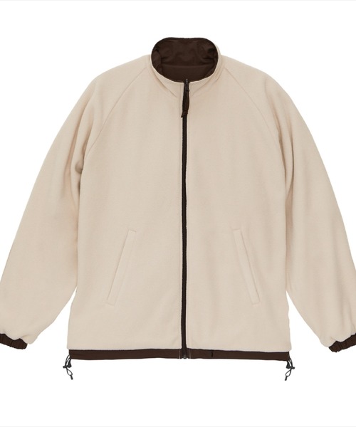Ol' Basics（オールベーシックス）の「Ol' Basics（オール・ベーシックス） トラックジャケット リバーシブル 2WAY U.S.ARMY ロゴプリント ナイロン フリース トレーニングジャケット ナイロンジャケット ウインドブレーカー フリースジャケット アウター アメカジ ミリタリー メンズ レディース ユニセックス（ブルゾン・メンズ・ダークオリーブ/ネイビー/ブラウン/ブラック・M/L/XL）」の6枚目の写真