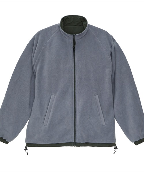 Ol' Basics（オールベーシックス）の「Ol' Basics（オール・ベーシックス） トラックジャケット リバーシブル 2WAY U.S.ARMY ロゴプリント ナイロン フリース トレーニングジャケット ナイロンジャケット ウインドブレーカー フリースジャケット アウター アメカジ ミリタリー メンズ レディース ユニセックス（ブルゾン・メンズ・ダークオリーブ/ネイビー/ブラウン/ブラック・M/L/XL）」の7枚目の写真