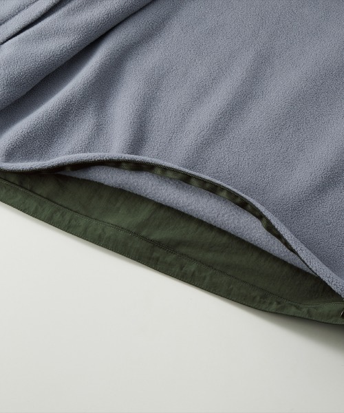 Ol' Basics（オールベーシックス）の「Ol' Basics（オール・ベーシックス） トラックジャケット リバーシブル 2WAY U.S.ARMY ロゴプリント ナイロン フリース トレーニングジャケット ナイロンジャケット ウインドブレーカー フリースジャケット アウター アメカジ ミリタリー メンズ レディース ユニセックス（ブルゾン・メンズ・ダークオリーブ/ネイビー/ブラウン/ブラック・M/L/XL）」の17枚目の写真