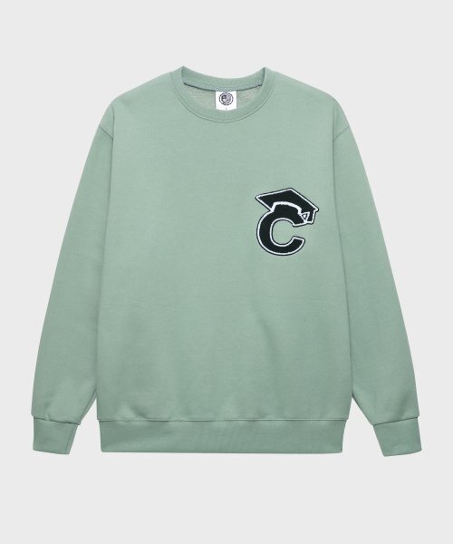 CONCEPTCOLLEGE(コンセプトカレッジ)の「ビッグパッチミントスウェットシャツ(男女共用)(スウェット・レディース・その他・X-LARGE)」の1枚目の写真