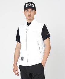【PING APPAREL】ワッフルフルジップベスト <GOLD> (MENS)