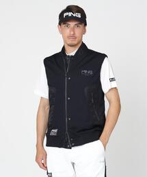 【PING APPAREL】ワッフルフルジップベスト <GOLD> (MENS)