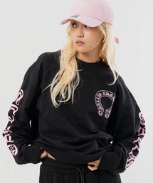 GALLIS ADDICTION（ガリスアディクション）の「GA Cross 刺繍-Print Crew（スウェット）」