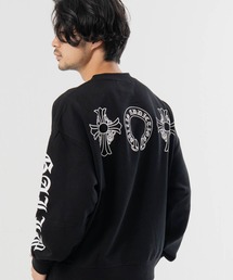 GALLIS ADDICTION（ガリスアディクション）の「GA Cross 刺繍-Print Crew（スウェット）」