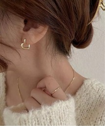 【TUNE】ハートフープピアス