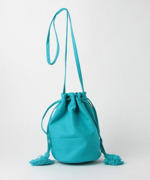 Another Edition（アナザーエディション）の「メタルビーズ巾着/AEBC MTL Beads キンチャク（ショルダーバッグ・レディース・オフホワイト/ターコイズブルー・FREE）」の7枚目の写真