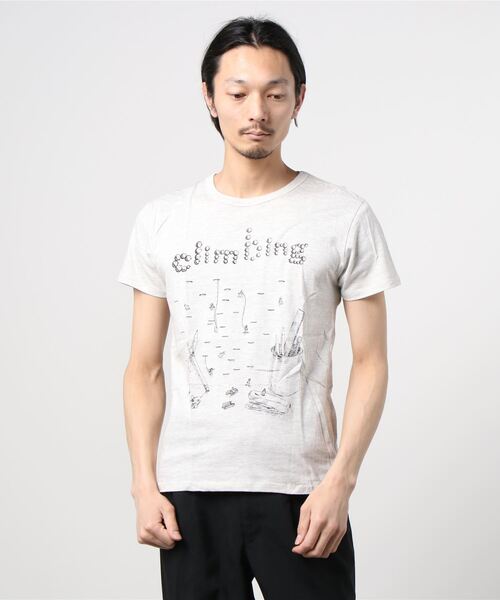 Lens Concave(レンズコンケイブ)の「クライミング柄 Tee(Tシャツ/カットソー・メンズ・ブラック/グリーン/ブルー/オートミール/イエロー・3/1/2/0)」の4枚目の写真