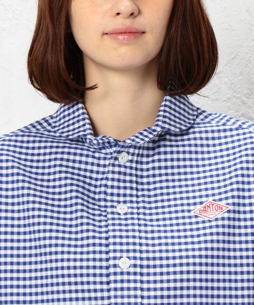 DANTON（ダントン）の「［ダントン］DANTON CB GGM S/S シャツ ◆（シャツ/ブラウス・レディース・ブラック/ネイビー・36）」の11枚目の写真