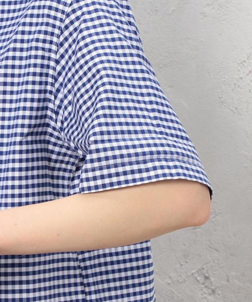 DANTON（ダントン）の「［ダントン］DANTON CB GGM S/S シャツ ◆（シャツ/ブラウス・レディース・ブラック/ネイビー・36）」の12枚目の写真