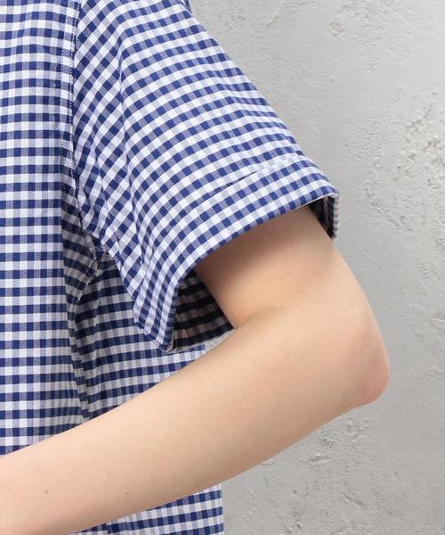 DANTON（ダントン）の「［ダントン］DANTON CB GGM S/S シャツ ◆（シャツ/ブラウス・レディース・ブラック/ネイビー・36）」の16枚目の写真