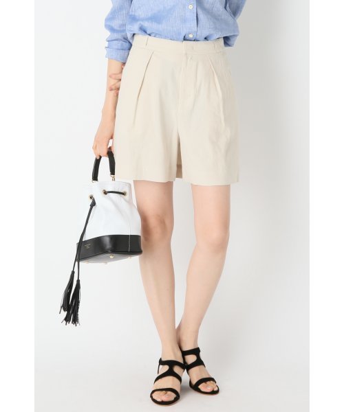 Spick & Span(スピックアンドスパン)の「マーベルト ショートパンツ◆(その他パンツ・レディース・ベージュ/ブラック・36/38)」の1枚目の写真