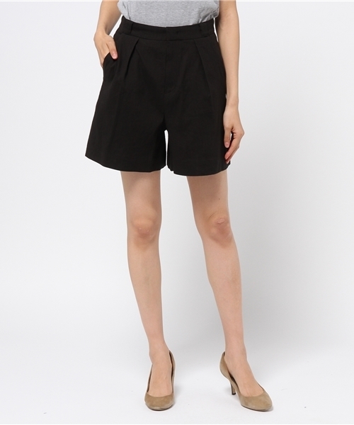 Spick & Span(スピックアンドスパン)の「マーベルト ショートパンツ◆(その他パンツ・レディース・ベージュ/ブラック・36/38)」の8枚目の写真
