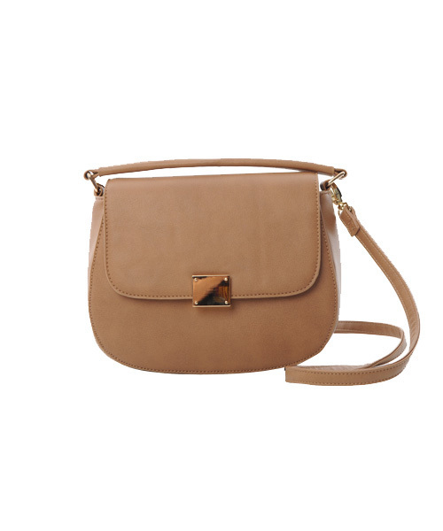 Luz Llena (philter)（ラズレナ　フィルター）の「[2WAY]ゴールドメタル・ラウンド型ミニハンドバッグ（ショルダーバッグ・レディース・アイボリー/ブラック/キャメル・ﾌﾘ-）」の3枚目の写真