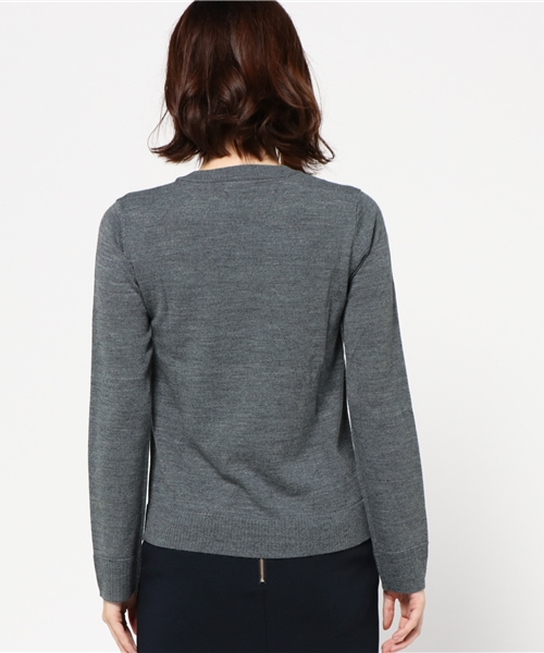 LOVELESS WOMENS（ラブレス　ウィメンズ）の「【LOVELESS】WOMENS インターシャオルタネートアーガイルニット（ニット/セーター・レディース・ブラウン/グレー・36/34）」の8枚目の写真