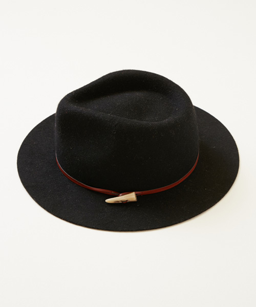 チャイハネ（チャイハネ）の「【チャイハネ】トグルボタンつば広ハット（ハット・レディース・ベージュ/ブラック・FREE）」の4枚目の写真